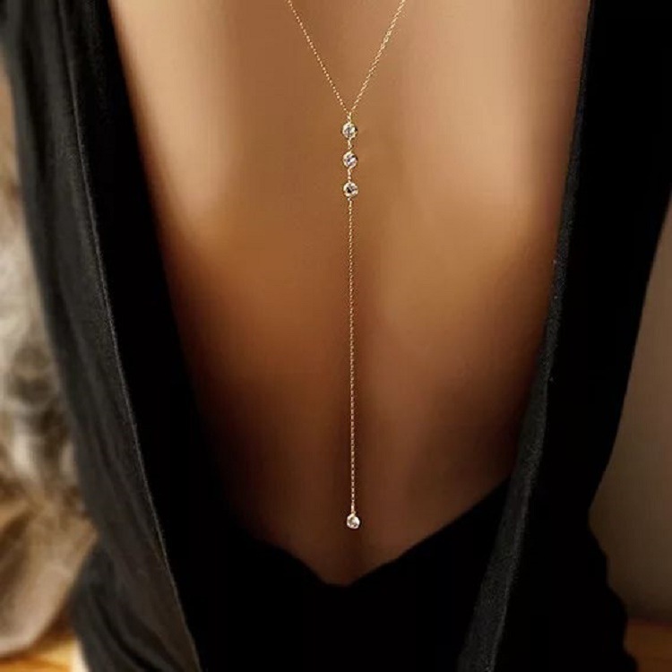Body Jewels - Nowy Seksowny Naszyjnik z Cyrkoniami na