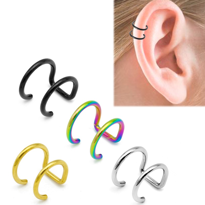 Body Jewelry Ear - 2 szt. Klipsy na ucho ze