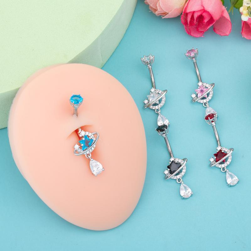 Body Jewelry Universe - Kolczyk do pępka ze stali nierdzewnej
