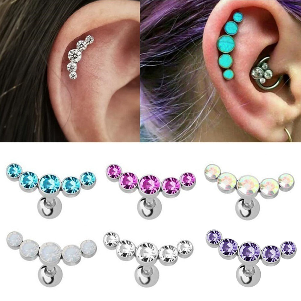 Body Jewelry Ear - 1 szt. Modny kolczyk sztyft ze