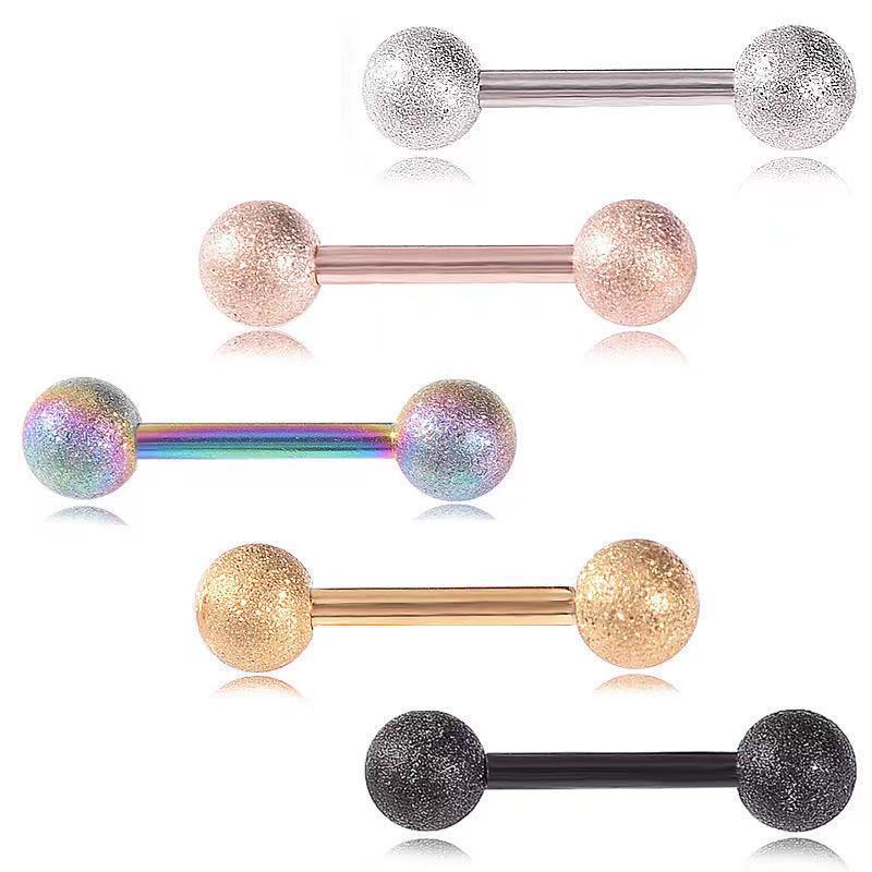 Tongue Barbell Straight - 14G Stal Chirurgiczna Prosty Sztanga z