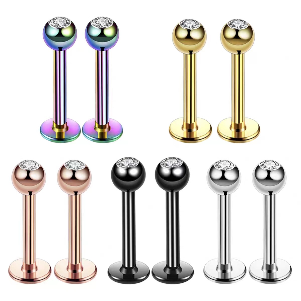 Body Jewelry Ear - Kolczyk do piercingu ze stali chirurgicznej