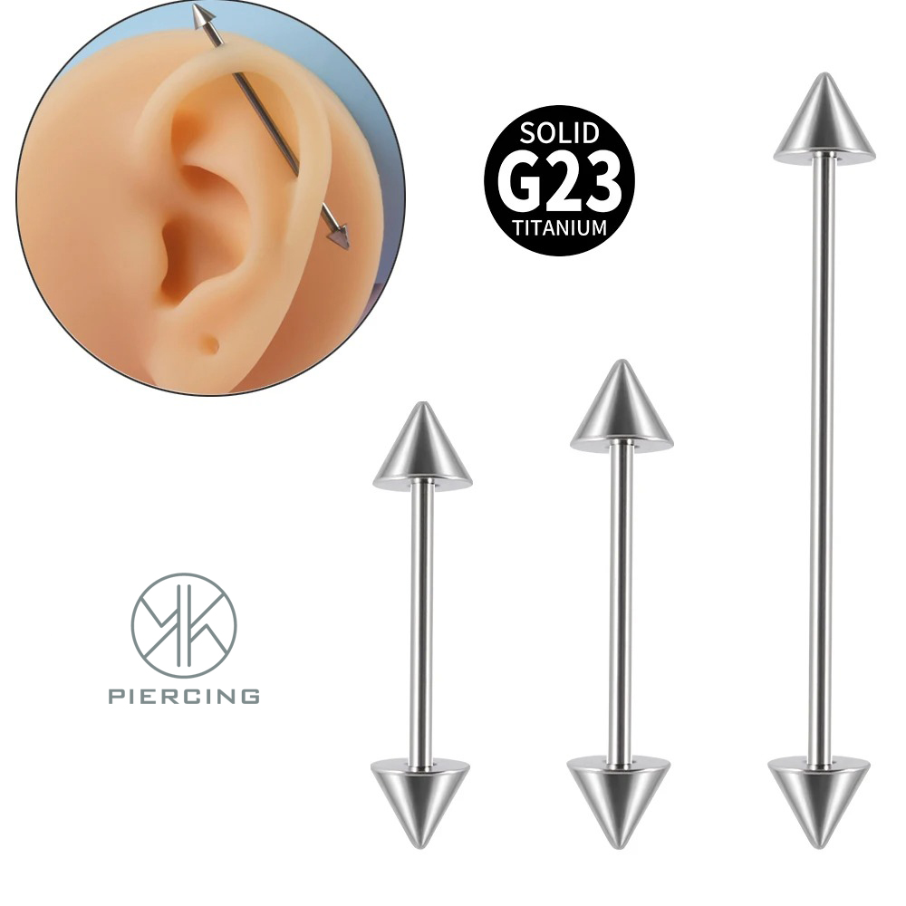 Tongue Barbell Straight - 1pc G23 Titanium Stog Industrial Barbell