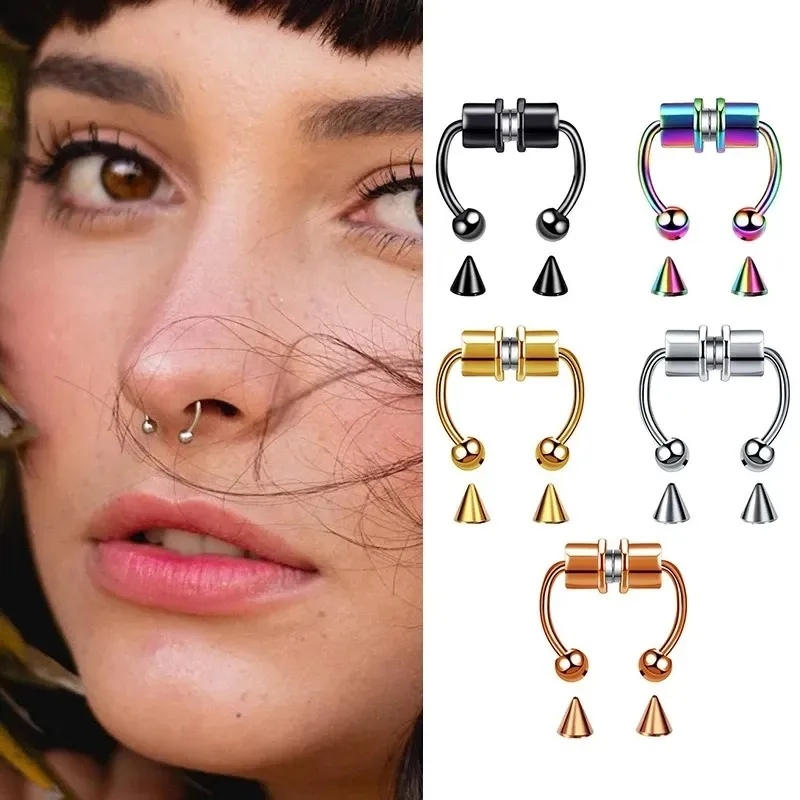 1/2/3 szt. Sztuczne magnetyczn – Body Jewelry And Piercing recenzja i cena