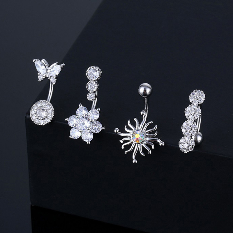 Kryształowy pierścionek do pęp – Body Jewelry And Piercing recenzja i cena