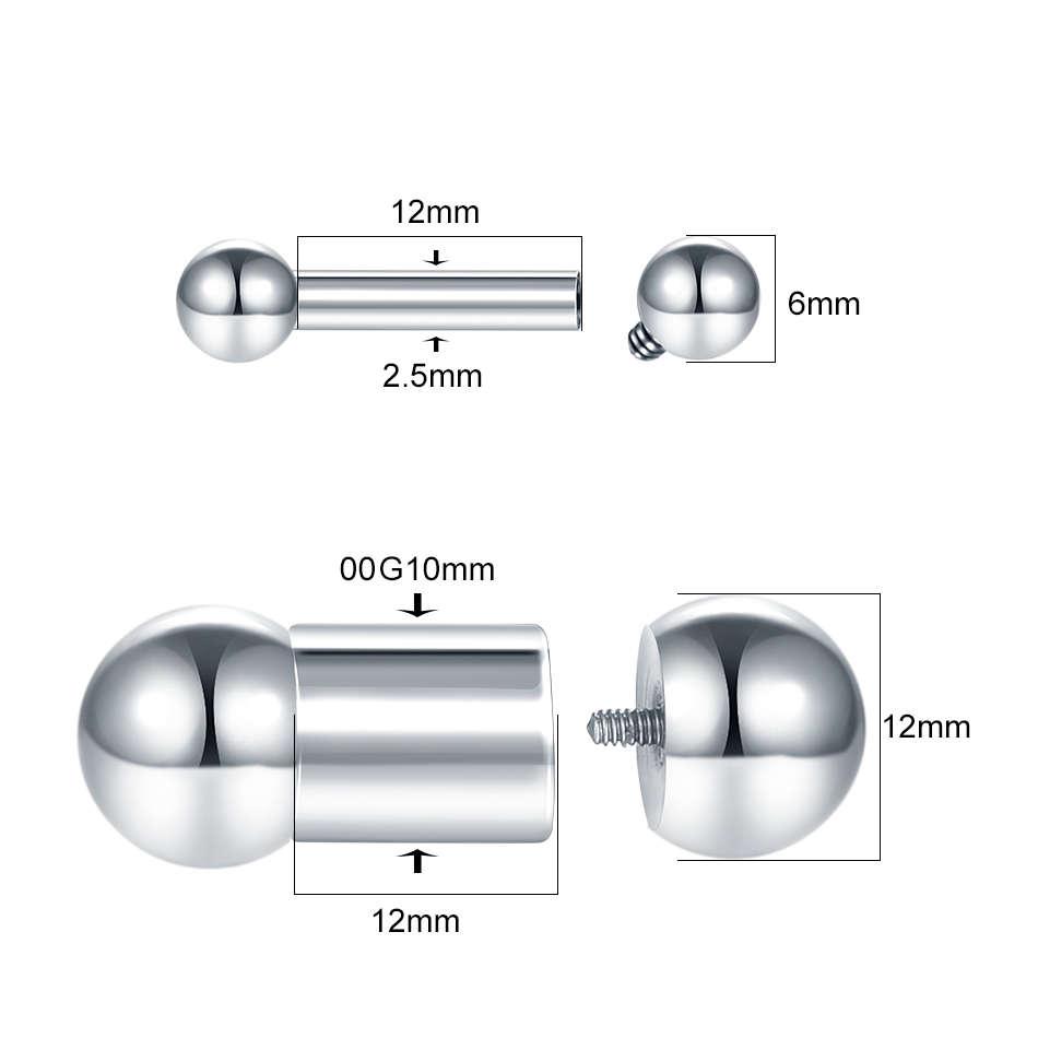 1PC stali Big Size narządów pł – Tongue Barbell Straight recenzja i cena