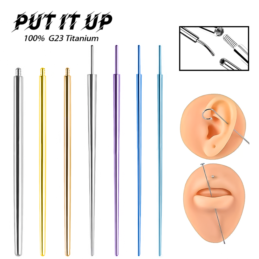 Zestaw PUTITUP 10 sztuk igieł  – Body Jewelry Implant Grade recenzja i cena