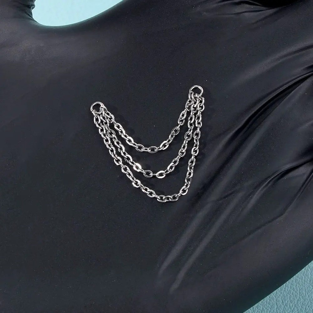 Modny tytanowy łańcuszek do no – Body Jewelry Ear recenzja i cena