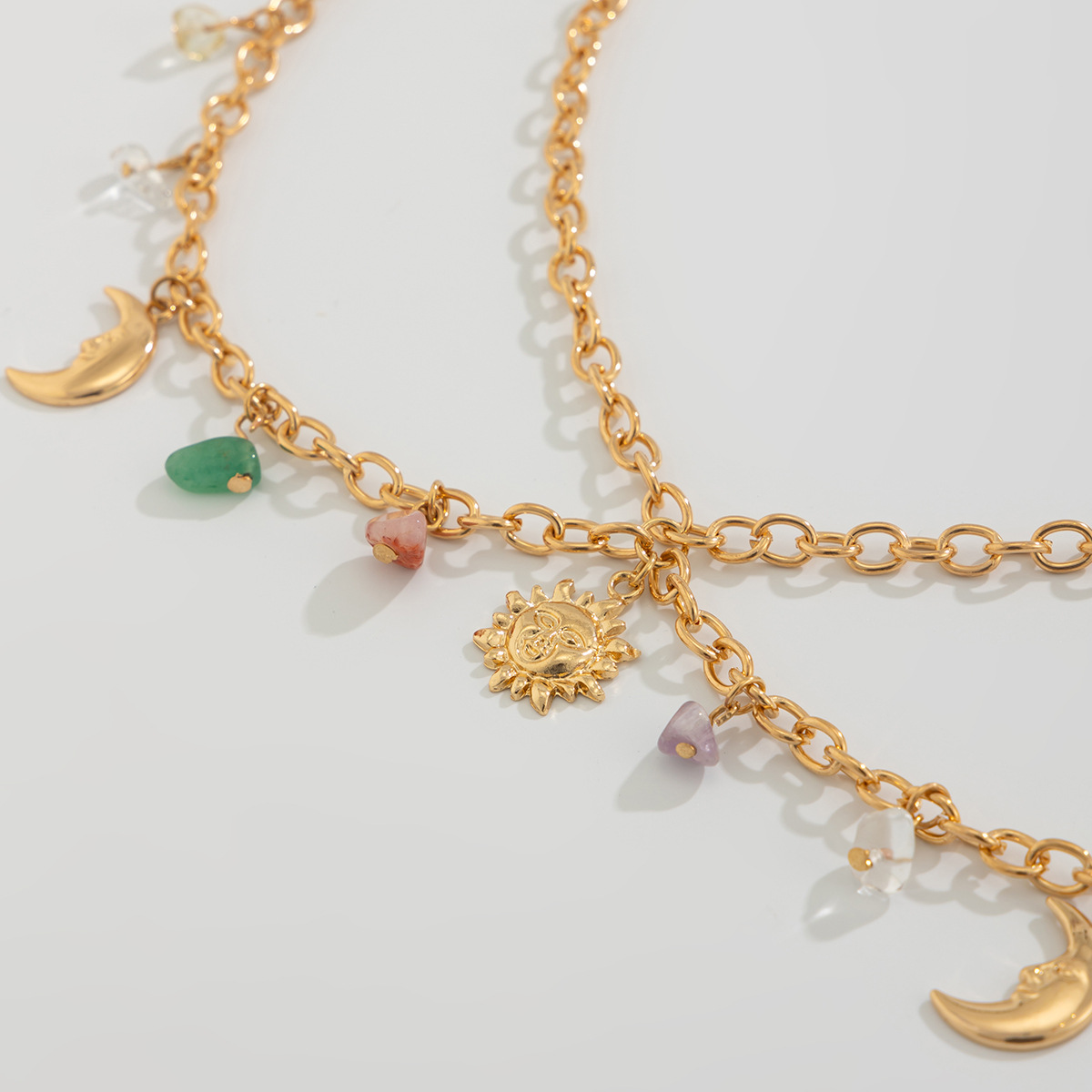 Boho gwiazda księżyc słońce wi – Body Jewelry Gold recenzja i cena