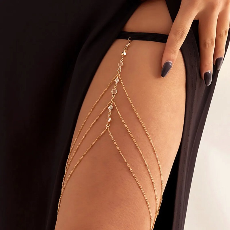 Damski letni seksowny łańcusze – Body Jewelry Thigh Chain recenzja i cena