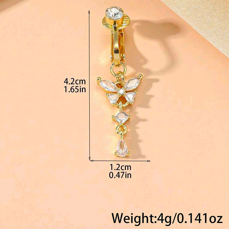 1 szt. Pierścień do pępka z mo – Body Jewelry And Piercing recenzja i cena