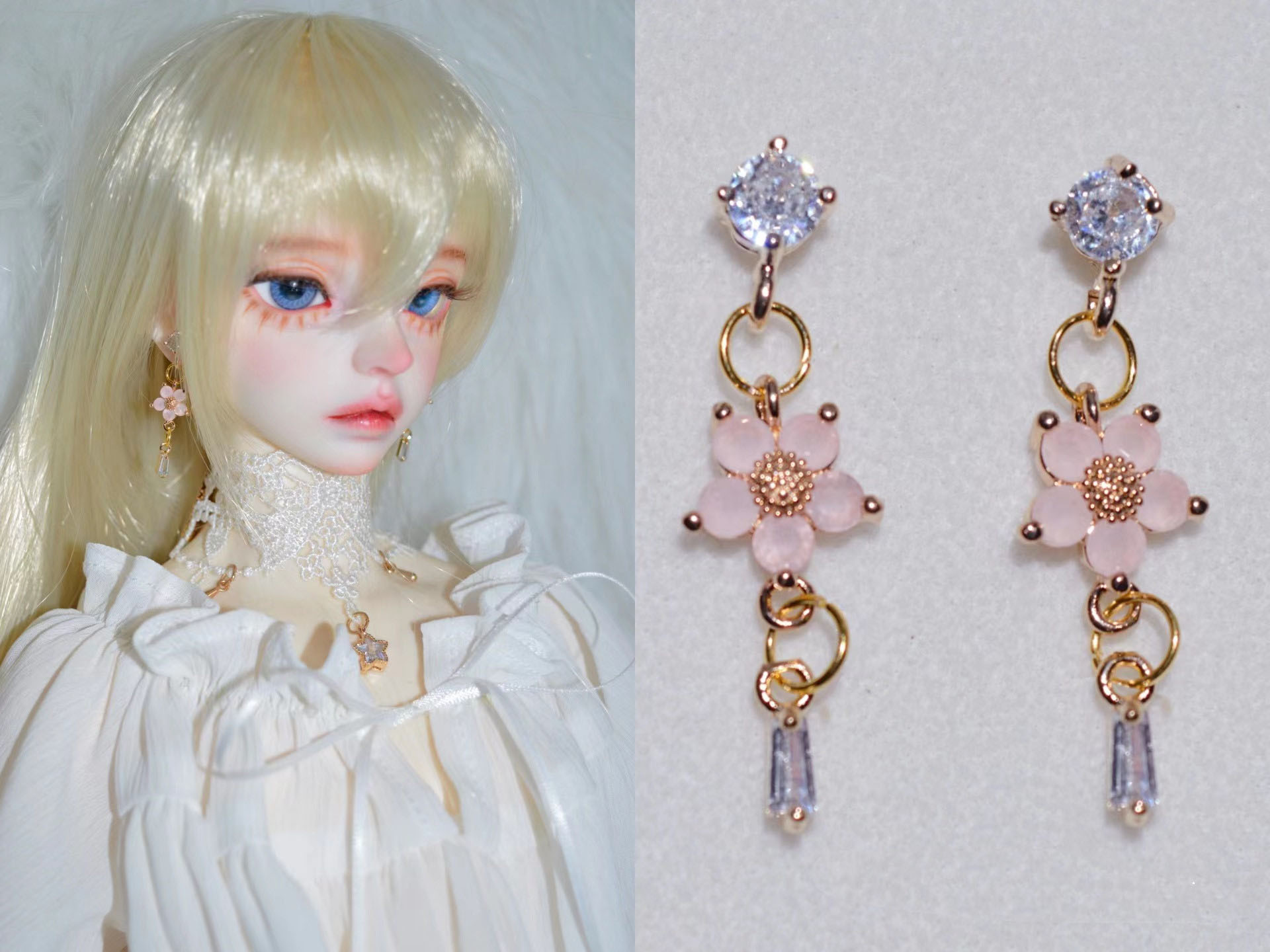 1/3 Kolczyki dla lalek BJD Wuj – Body Jewelry Universe recenzja i cena