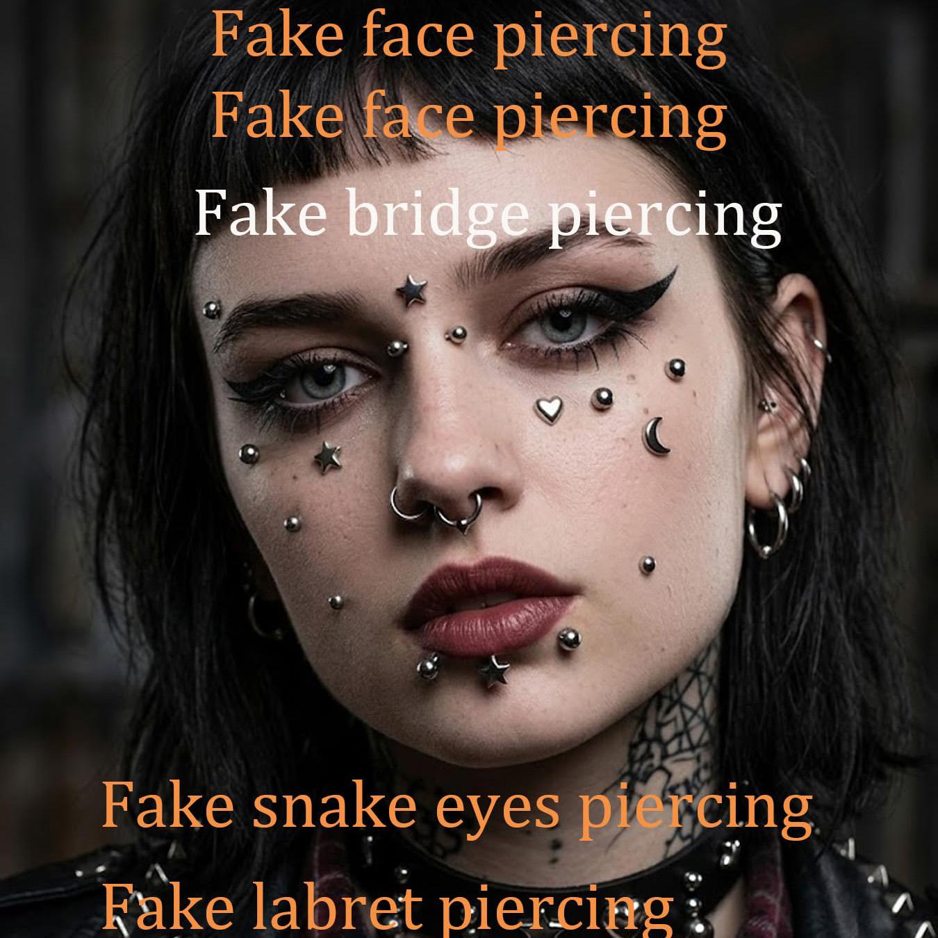 Sztuczne kolczyki, naklejane k – Body Jewelry And Piercing recenzja i cena
