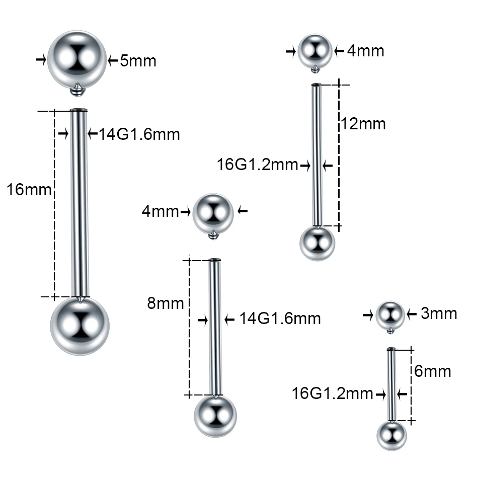 ASTM F136 tytanowe przemysłowe – Tongue Barbell Straight recenzja i cena