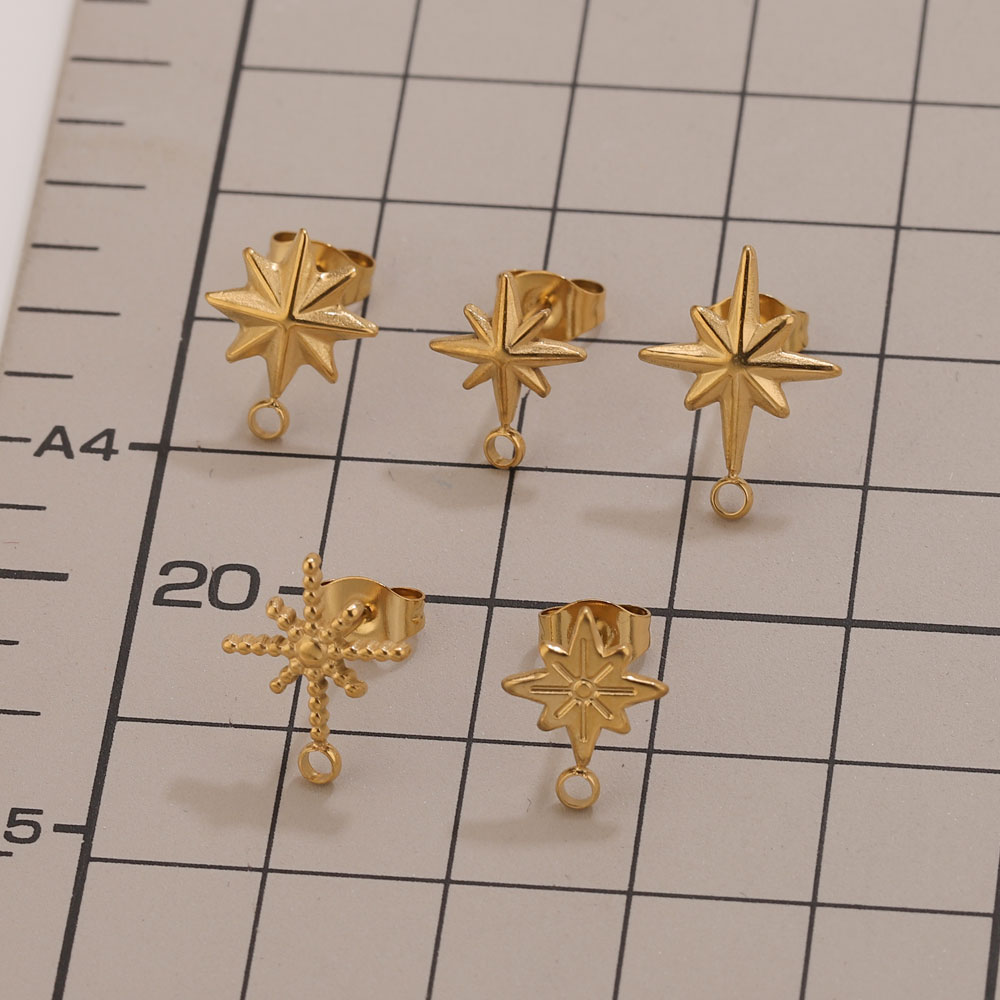 6 szt. Kolczyki wkrętki w kszt – Body Jewelry Gold recenzja i cena