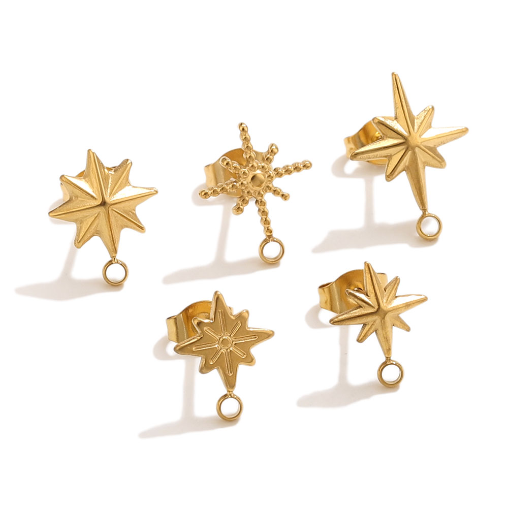 6 szt. Kolczyki wkrętki w kszt – Body Jewelry Gold recenzja i cena