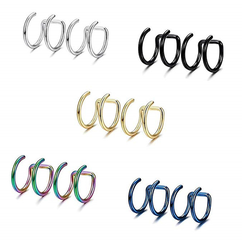 2 szt. Klipsy na ucho ze stali – Body Jewelry Ear recenzja i cena