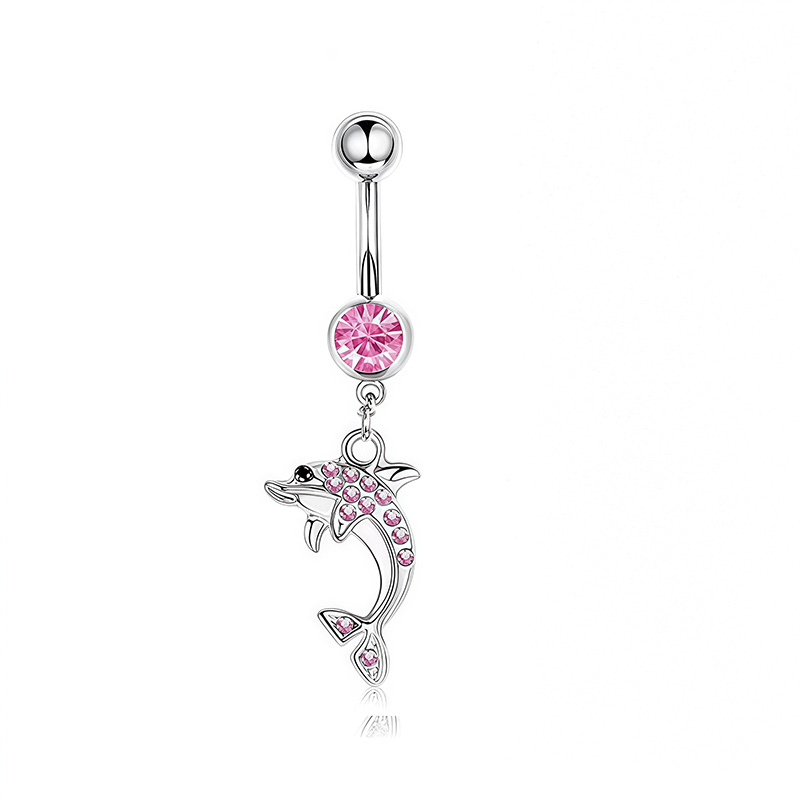 1 SZT. Różowy Pierścień do Pęp – Body Jewelry And Piercing recenzja i cena
