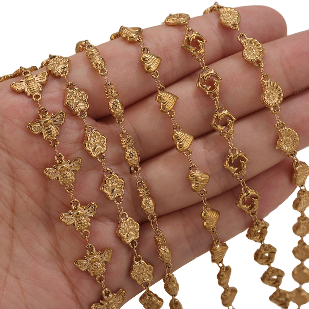 1M Złote Łańcuszki ze Stali Ni – Body Jewelry Gold recenzja i cena