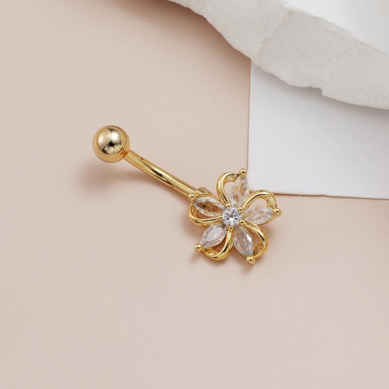Błyszczący kolczyk do pępka ze – Body Jewelry And Piercing recenzja i cena