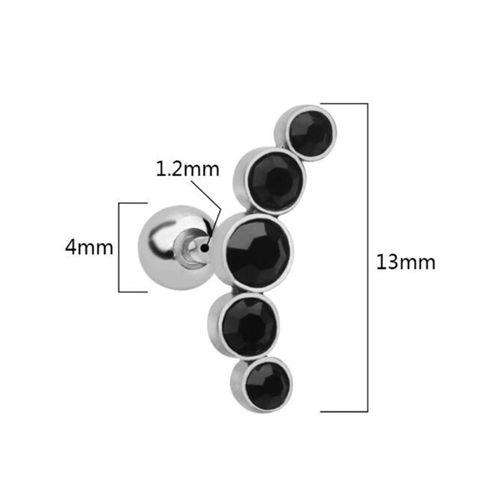 1 szt. Modny kolczyk sztyft ze – Body Jewelry Ear recenzja i cena