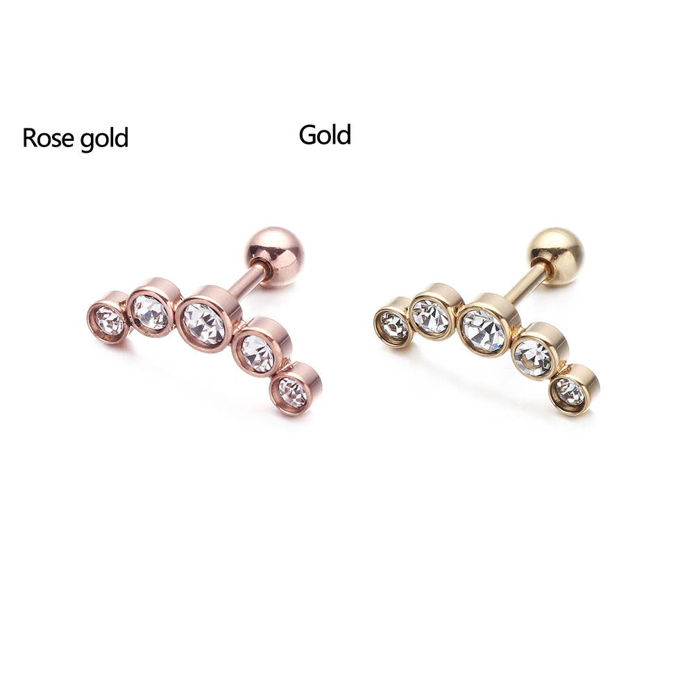 1 szt. Modny kolczyk sztyft ze – Body Jewelry Ear recenzja i cena
