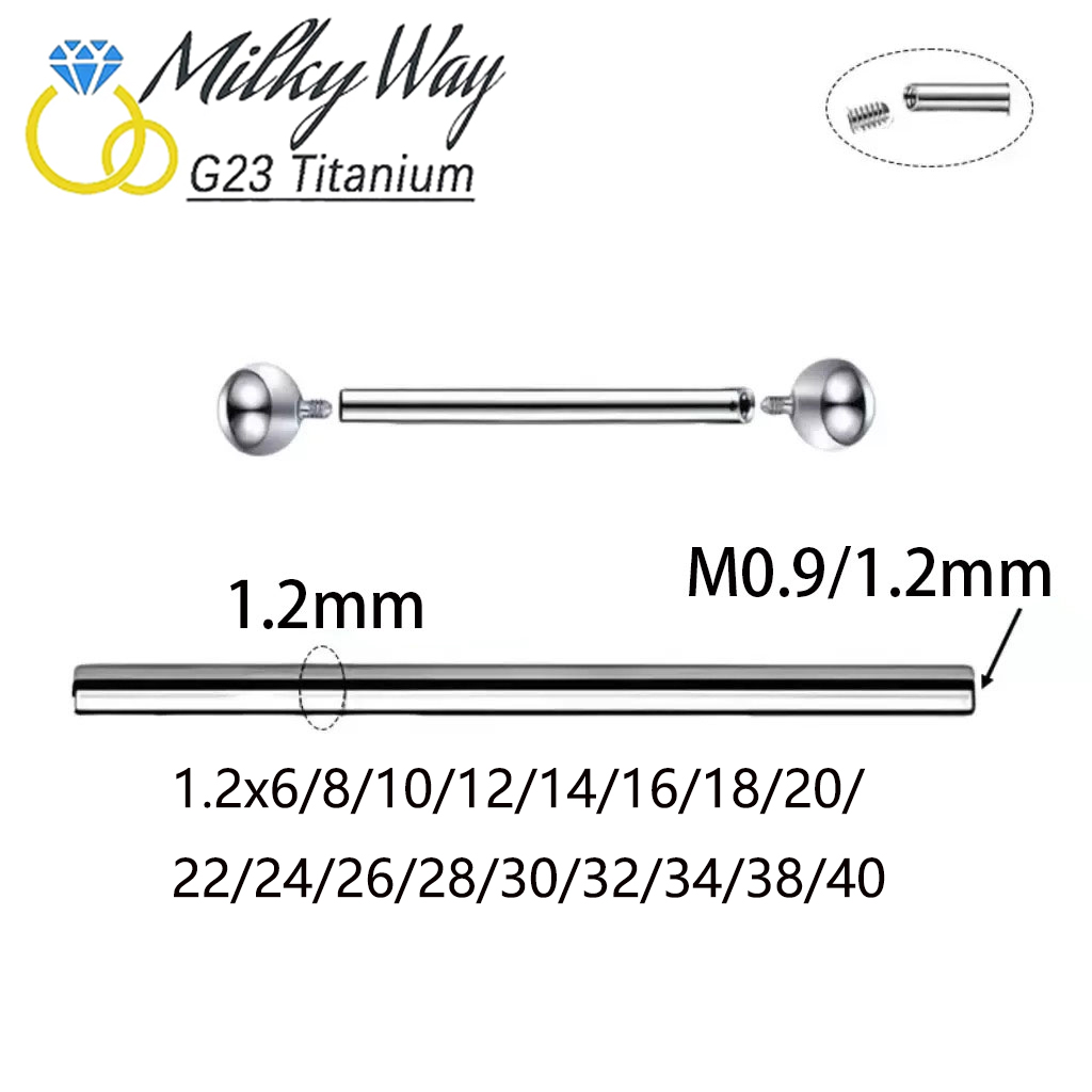 10/50/100 SZT. Tytanowy Prosty – Tongue Barbell Straight recenzja i cena