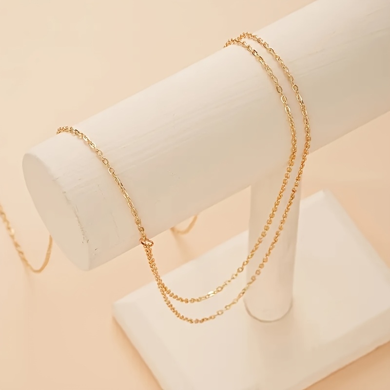 Dwustronny złoty metalowy łańc – Body Jewelry Gold recenzja i cena