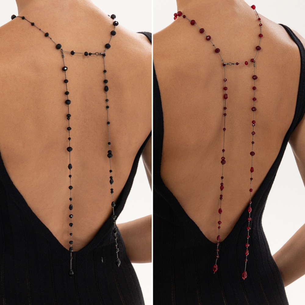 Gotycki łańcuszek na plecy z c – Body Jewelry For Backless Dress recenzja i cena